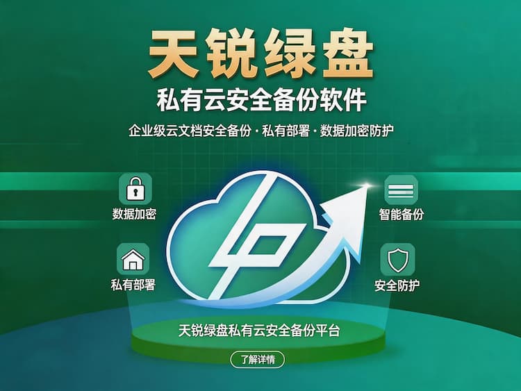 天锐绿盘私有云安全备份软件